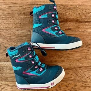 Merrell Kids' Blue and Pink Adventure Boots